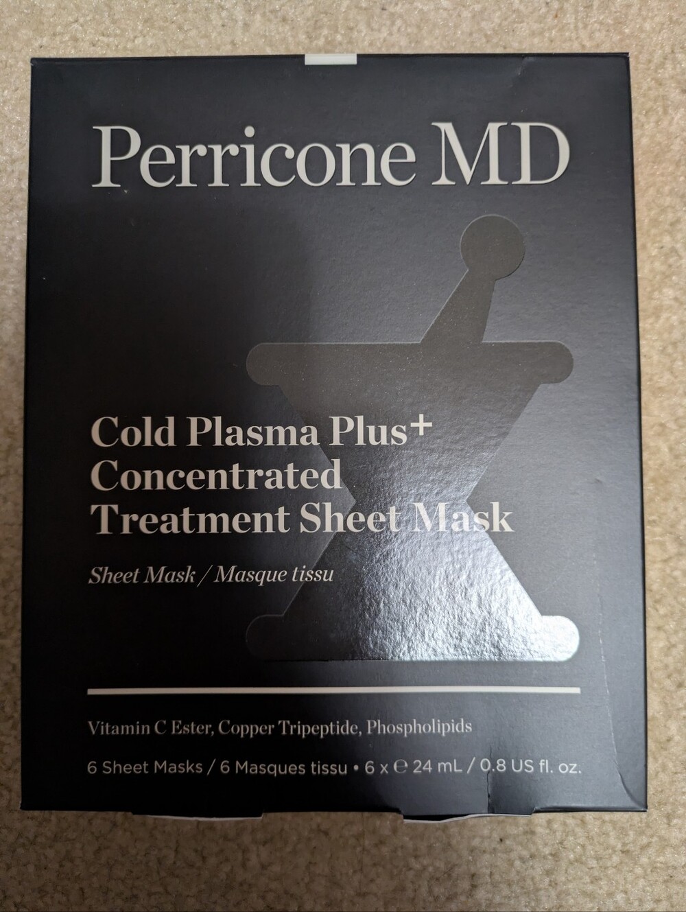 NWT Perricone MD Cold Plasma Plus+ Concentrated Treatment Sheet Masks. 6 Pack.